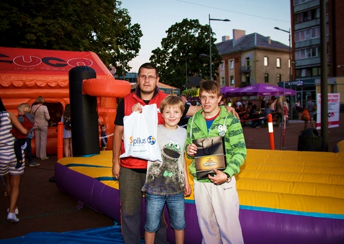 27th of July, 2016. The inflatable basketball match with “Fuga” at “Šiauliai Nights’ Festival”